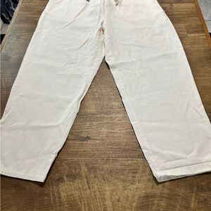 Zara White Chinos Relaxed Fit size XXL